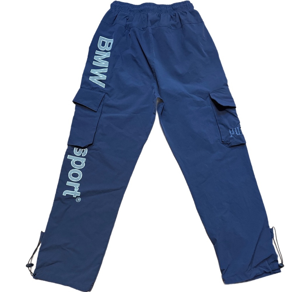 BMW Kids Navy Joggers with Cargo Pockets Puma x BMW Motorsport track pants